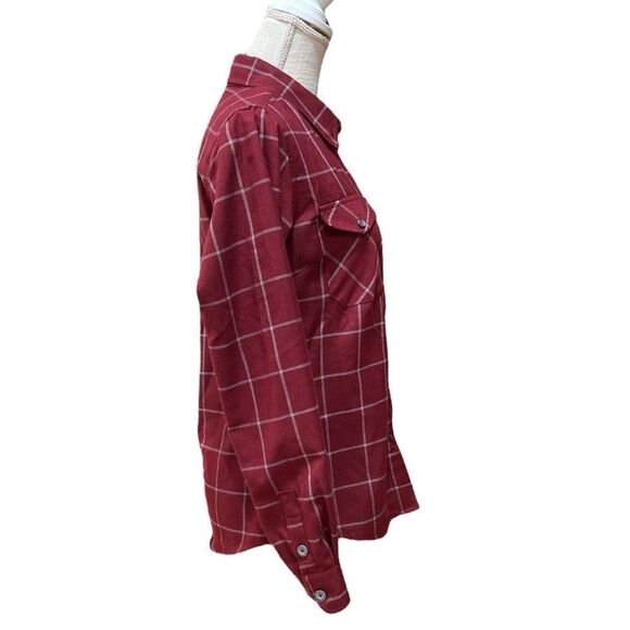 DIXXON Women’s The UnderGround Plaid Flannel in Red 
Size M - Picture 4 of 10